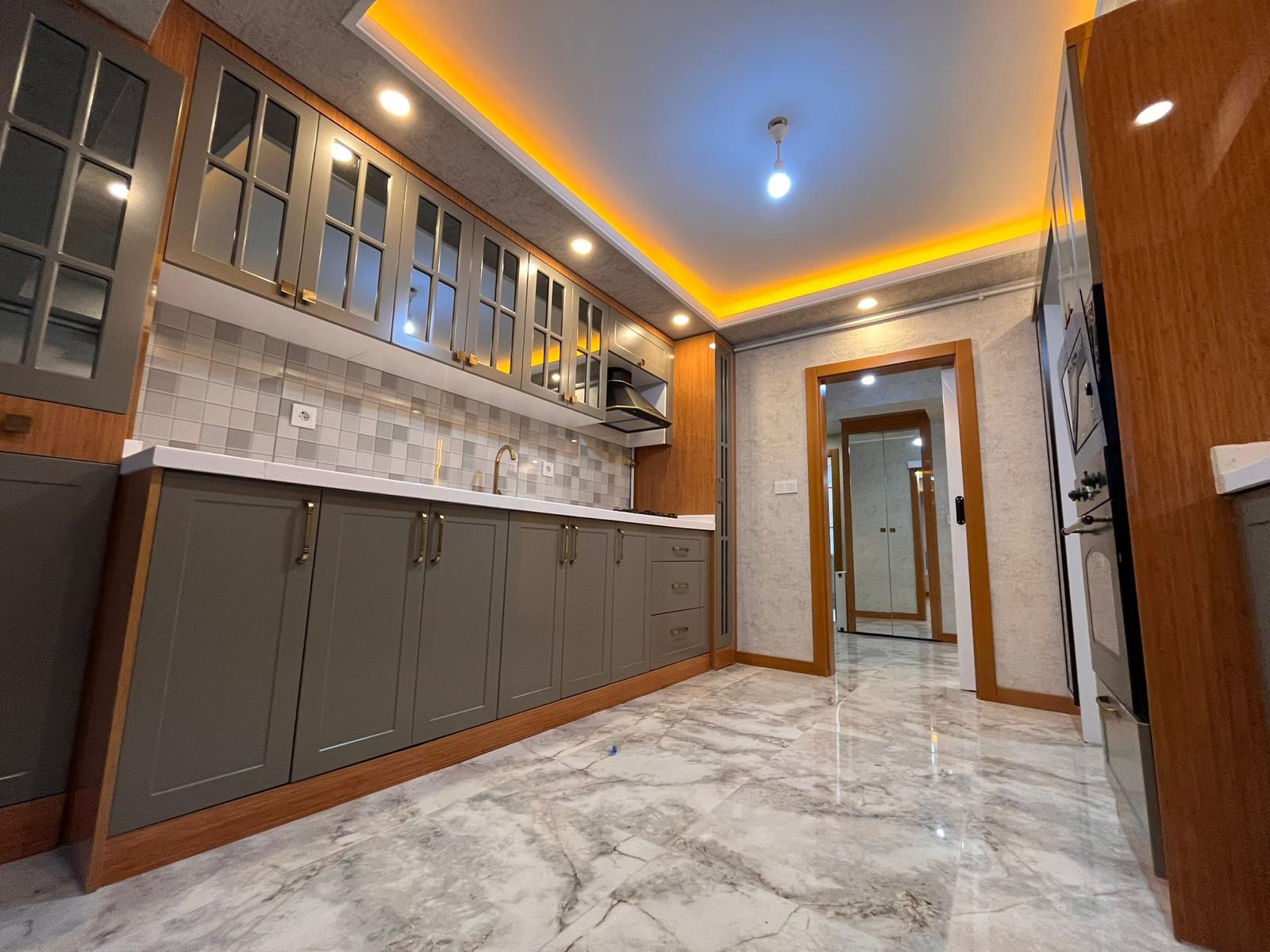 Ankara alçı boya asma tavan LED aydınlatma mutfak projesi