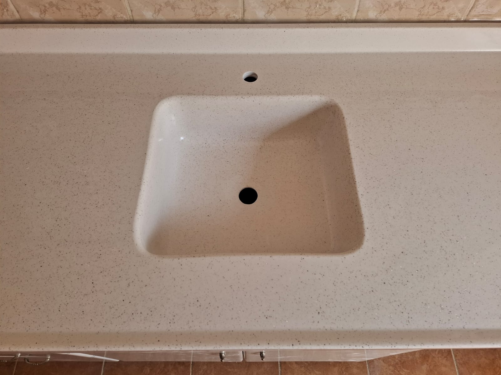 Ankara mutfak tezgah beyaz mermer kaplama