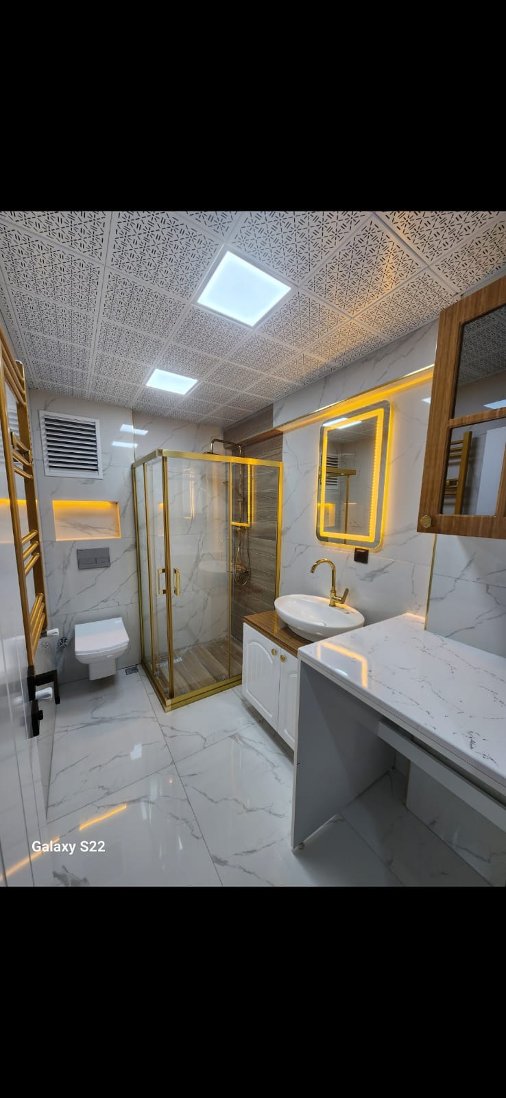 Ankara mutfak tezgah mermer beyaz montaj