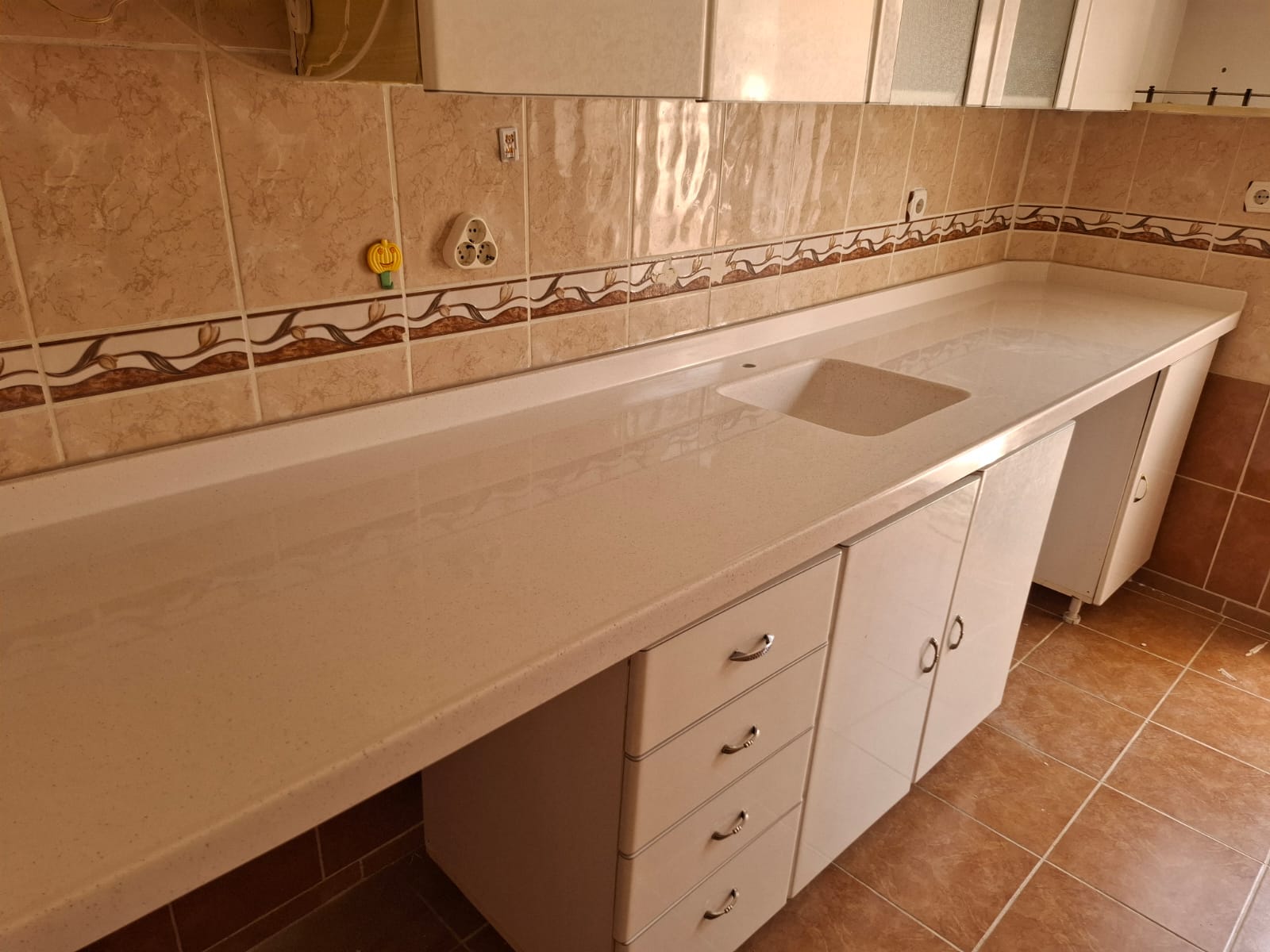 Ankara mutfak tezgah mermer montaj detay